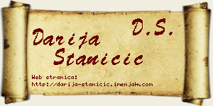 Darija Staničić vizit kartica